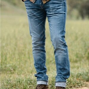 HIROSHI KATO Men’s The Scissors Slim Tapered Wash:Ace Selvage Denim Size 30/30